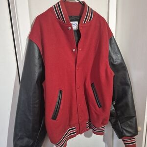 Neff Red and Black Bomber Jacket